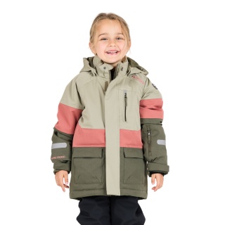 Zigzag Winter-Skijacke Taylora W-PRO 15.000 (4-Wege-Stretch, wasserdicht, winddicht) beige/rose Kinder